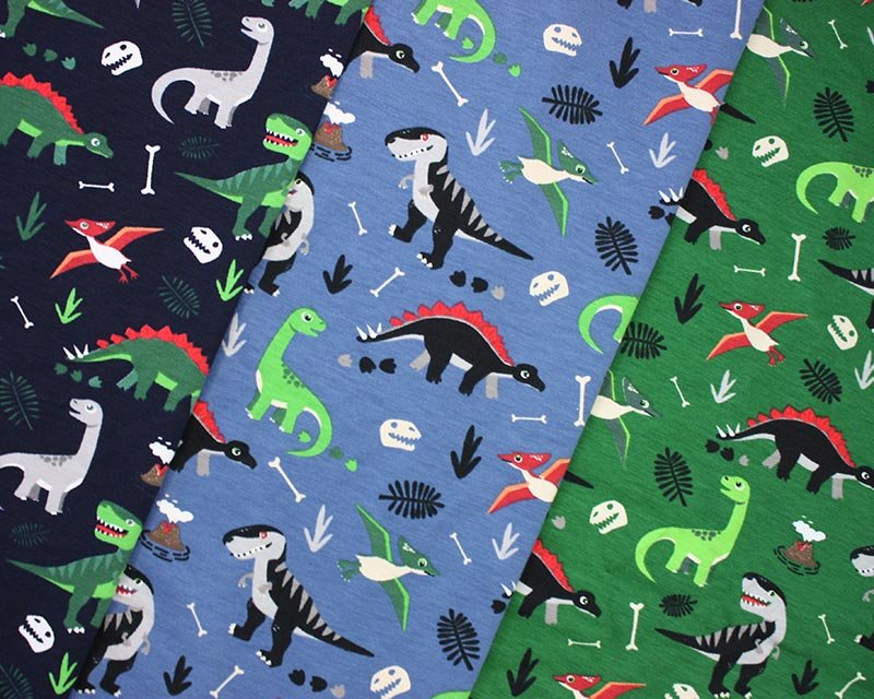 Organic Arty Wave Cotton Jersey Wholesale Fabrics UK